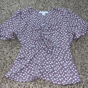 Purple floral top